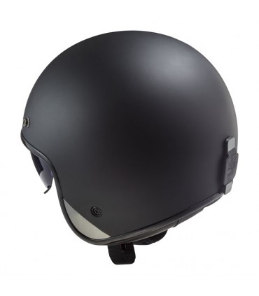 Casco jet LS2 Bob 2 nero opaco