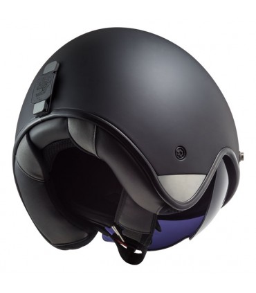 Helm jet LS2 Bob 2 schwarz matt