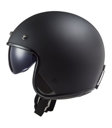 Casco jet LS2 Bob 2 nero opaco