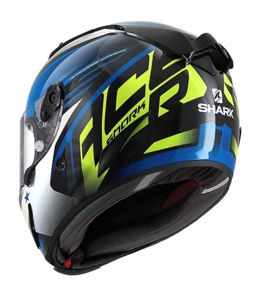 Shark Race-r Pro carbon Aspy blue yellow helmet