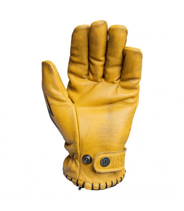 Guanti in pelle John Doe Coyote nero giallo