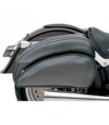 SADDLEMEN Cruis'n Deluxe Slant Saddlebag Set universali+supporti