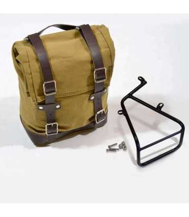 Unit Garage Canvas Side Bag beige/braun + Fahrwerk bmw R Nine-t