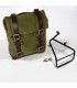 Unit Garage Side Pannier canvas green/brown + Frame Bmw R Nine-t