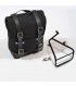 Unit Garage Borsa Laterale canvas Nero/nero + Telaio bmw R Nine-t