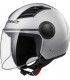 Motorrad jet LS2 airflow silber