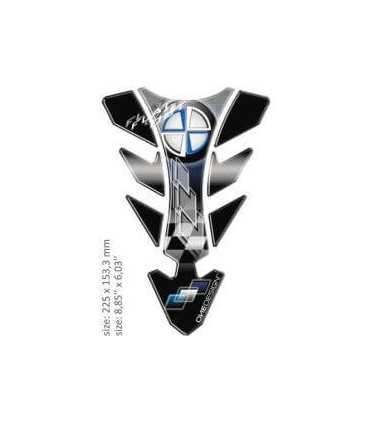 ONEDESIGN UNIVERSAL TANK PAD - GLOSS BLACK/WHITE/BLUE - BMW DESIGN