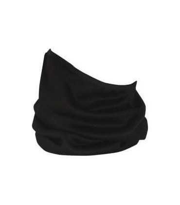 ZAN NECK GAITER FLEECE LINED ONE SIZE SOLID BLACK