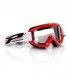 MASCHERA CROSS PROGRIP 3201 RACE LINE OFFROAD ROSSO LENTI CHIARE