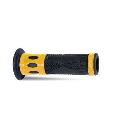 PROGRIP 728 SINGLE DENSITY ROAD GRIPS BLACK/GOLD ANODIZED ALUMINUM