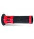 PROGRIP 728 SINGLE DENSITY ROAD GRIPS BLACK/RED ANODIZED ALUMINUM