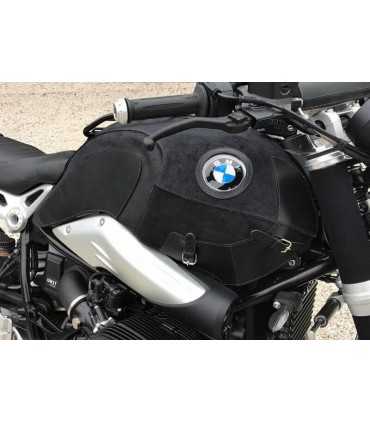 Unit Garage BMW R NINE-T Cover In Leather Crust Tank With Black Rack