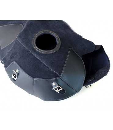 UNIT GARAGE BMW R-NINE-T COVER SERBATOIO IN CROSTA DI CUOIO CON PORTAPACCHI