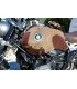 Unit Garage BMW R NINE-T Cover In Leather Crust Tank With Black Rack MOSS GREY/BROWN