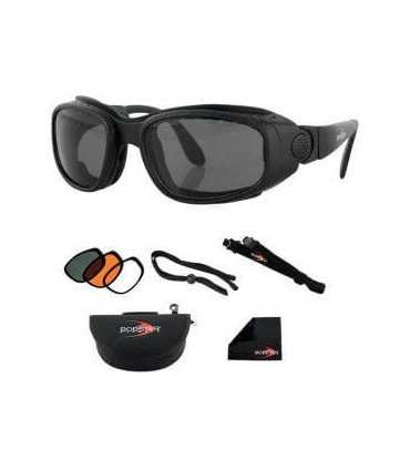 Bobster MOTO SPORT AND STREET Goggles CONVERTIBLE IN SUNGLASSES