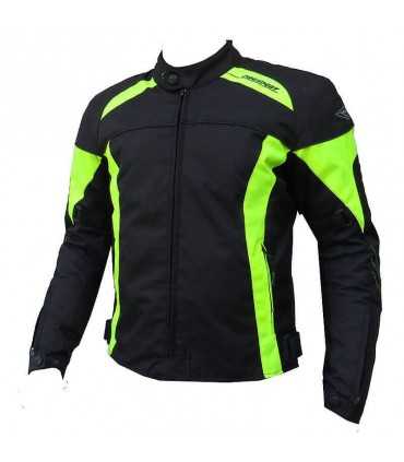 Motorradjacke In Prexport Oasy Stoff Schwarz Gelb Fluo