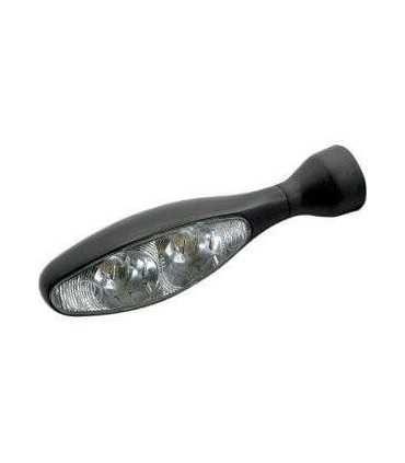 MICRO 1000 PL LED TURN/POSITION LIGHT FRONT BLACK HOMOLOGATED