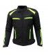 Motorrad Textiljacke Prexport Europa Schwarz Fluo Gelb