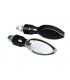 Apprroved Pair of indicators led Lampa Kinesis carbon look glass White ECE APPROVED