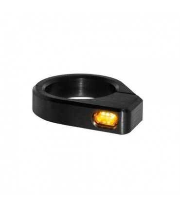 HEINZ BIKES MIKRO LED TURN SIGNAL ZC-LINE CLASSIC / ALUMINUM / BLACK ECE