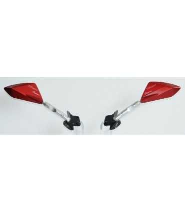 LIGHTECH ADATTATORI PER SPECCHIETTI IN ALLUMINIO CON ATTACCO A CARENA PER YAMAHA T-MAX 530 2012/2016 ROSSO