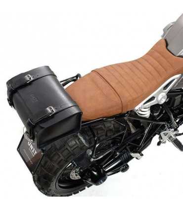 UNIT GARAGE REAR LUGGAGE BAG IN GRAIN LEATHER