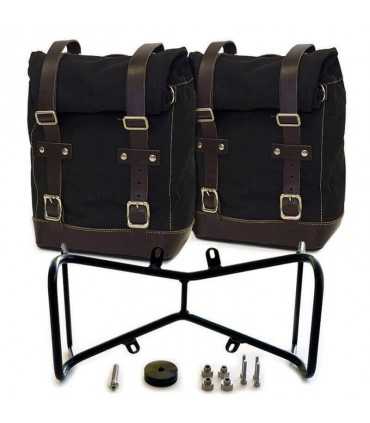 UNIT GARAGE TWO SIDE PANNIERS CANVAS + SYMMETRICAL DOUBLE SUBFRAME BMW R NINE T