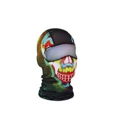 ZAN BALACLAVA POLYESTER ELECTRIC SKULL