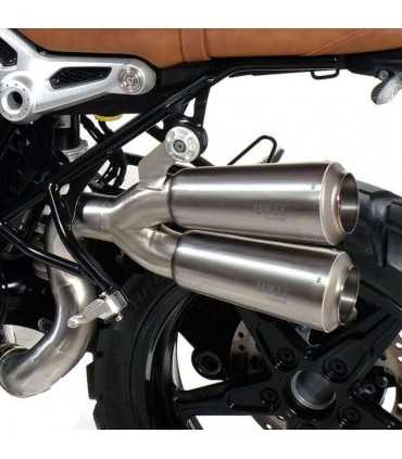 UNIT GARAGE DOUBLE HIGH PIPE NINET SCRAMBLER TITANIUM R nine T Scrambler