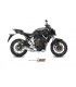 MIVV OVAL Titan/Carbon Endkappe Vollgasanlage Yamaha MT-07 (2014-19)