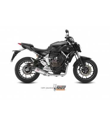 MIVV OVAL Titan/Carbon Endkappe Vollgasanlage Yamaha MT-07 (2014-19)