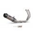 MIVV OVAL Titanium/Carbon End Cap Full Exhasut System Yamaha MT-07 (2014-19)