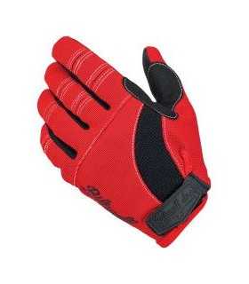 Biltwell Motorrad Sommerhandschuhe rot