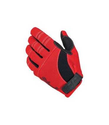 Biltwell Motorrad Sommerhandschuhe rot