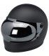 BILTWELL GRINGO S VISOR ANTI-FOG BUBBLE SILVER MIRROR