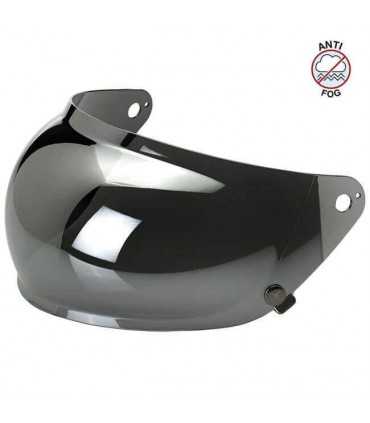 BILTWELL GRINGO S VISOR ANTI-FOG BUBBLE SILVER MIRROR