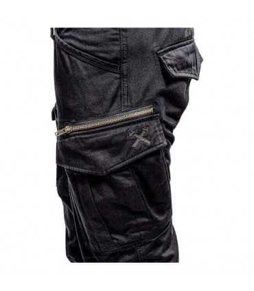 JOHN DOE STROKER CARGO XTM® JEANS LUNGHEZZA 34 NERO