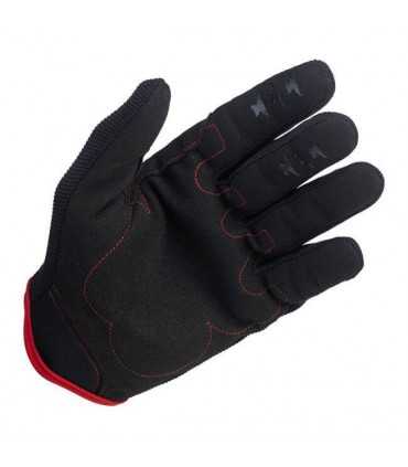 Biltwell guanti estivi moto nero rosso