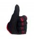 Biltwell moto gants noir rouge