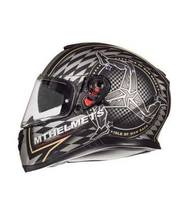 Mt Helmets Thunder 3 Sv Isle Of Man noir or