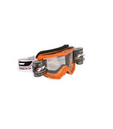 PROGRIP 3208 RACE PACK OFFROAD GOGGLES ORANGE LENS CLEAR