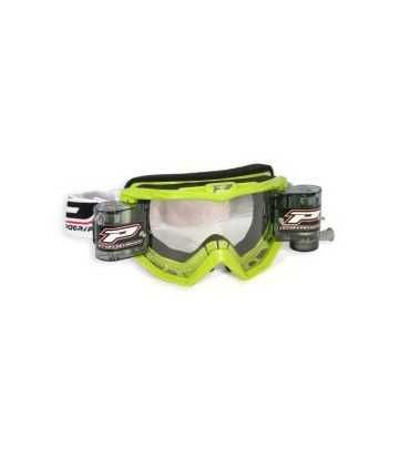 MASCHERA CROSS PROGRIP 3208 RACE PACK OFFROAD VERDE LENTI CHIARE