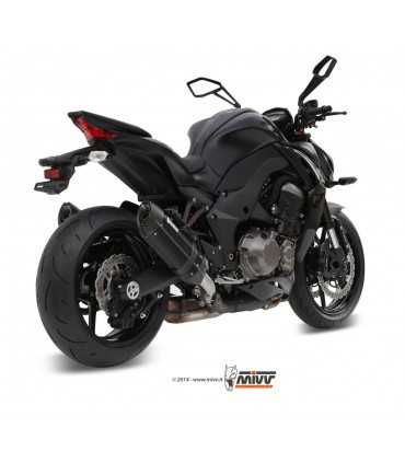 MIVV SUONO Steel Black Double Slip-On KAWASAKI Z 1000 2014 UP