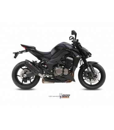 MIVV SUONO Steel Black Double Slip-On KAWASAKI Z 1000 2014 UP