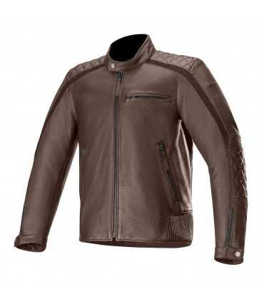 Giacca in pelle Alpinestars Hoxton V2 Marrone