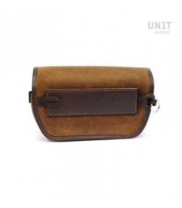 UNIT GARAGE SAHARA HANDLEBAR BAG LEATHER SPLIT