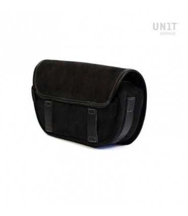 UNIT GARAGE SAHARA HANDLEBAR BAG LEATHER SPLIT