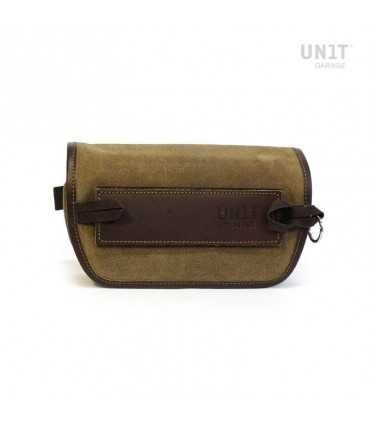 UNIT GARAGE SAHARA HANDLEBAR BAG LEATHER SPLIT