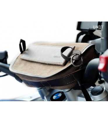 UNIT GARAGE SAHARA HANDLEBAR BAG LEATHER SPLIT