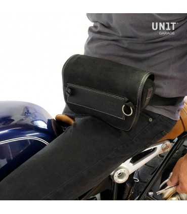 UNIT GARAGE SAHARA HANDLEBAR BAG LEATHER SPLIT